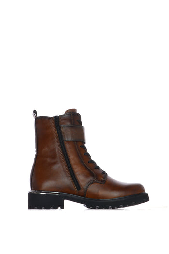 Anfibio marrone in pelle con catena - 5