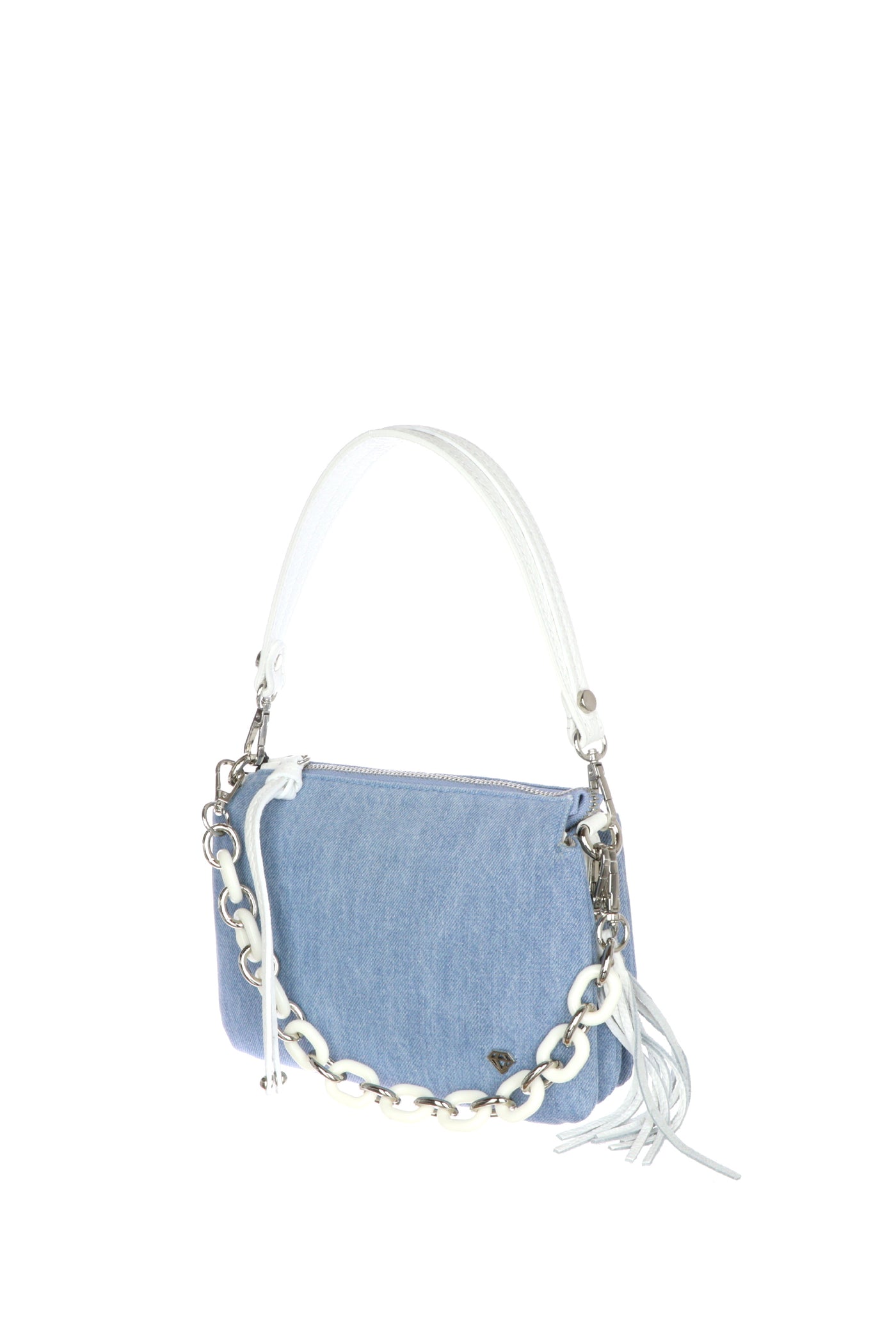 Borsa in tessuto jeans Caleidos
