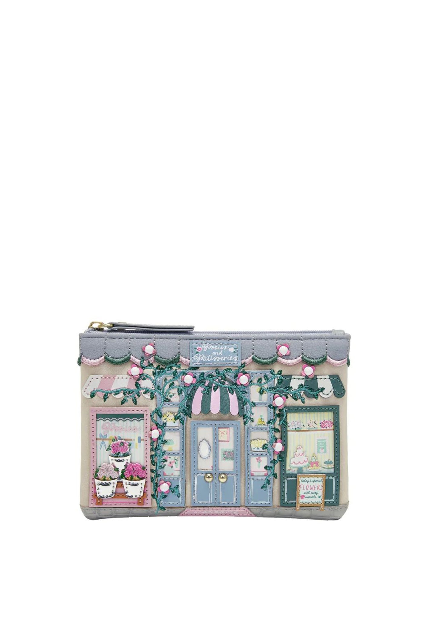 Portamonete Con Zip Posies and Patisseries