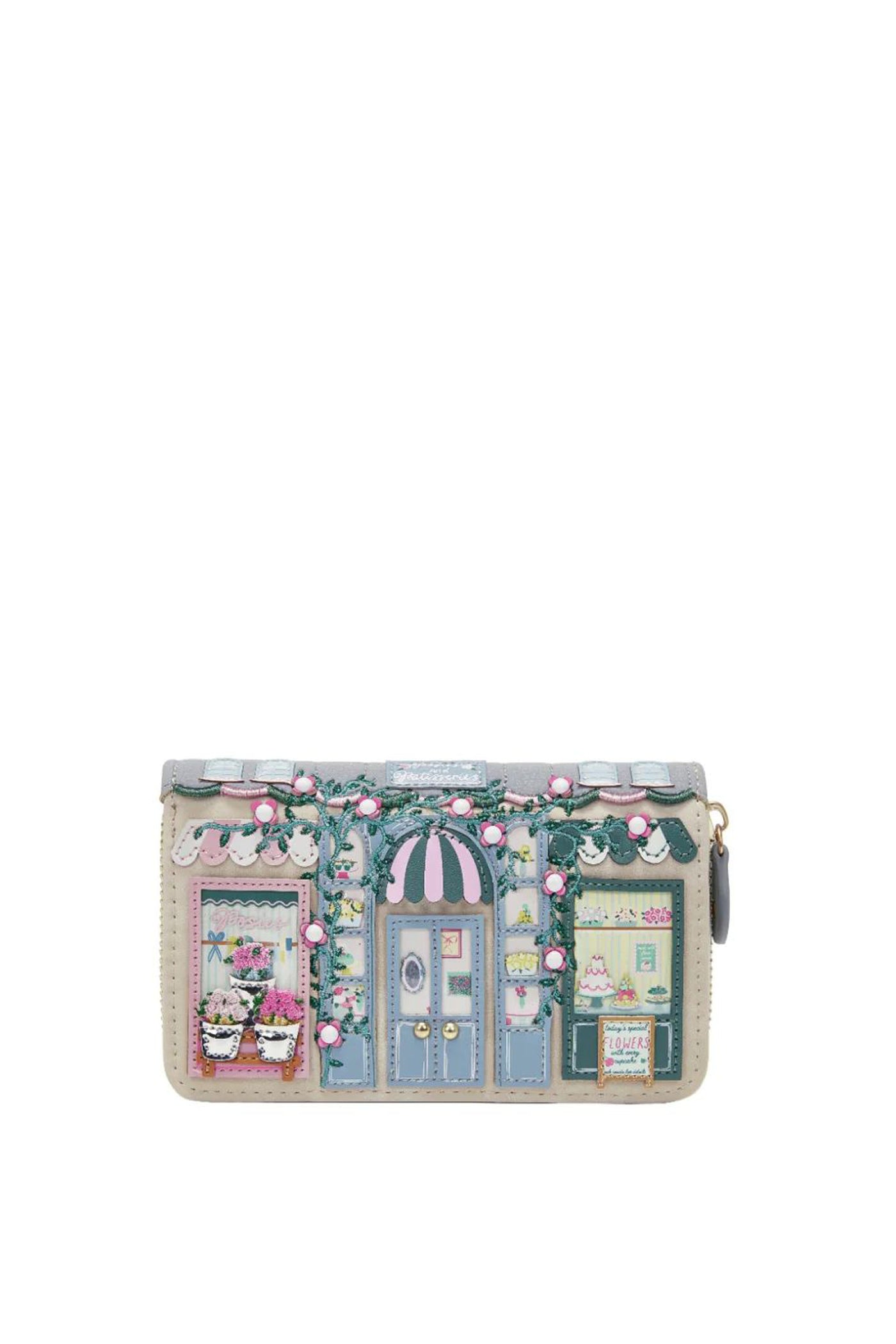 Portafoglio da Donna con Zip Posies and Patisseries