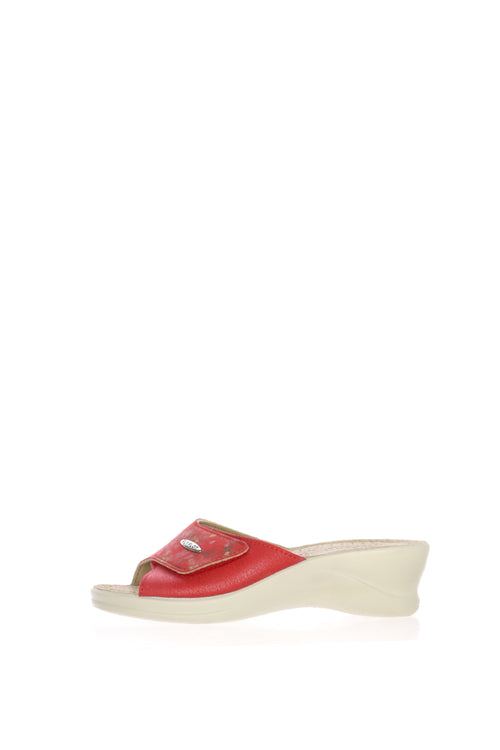 Pantofola donna beige fascia con velcro  Fly Flot - 2