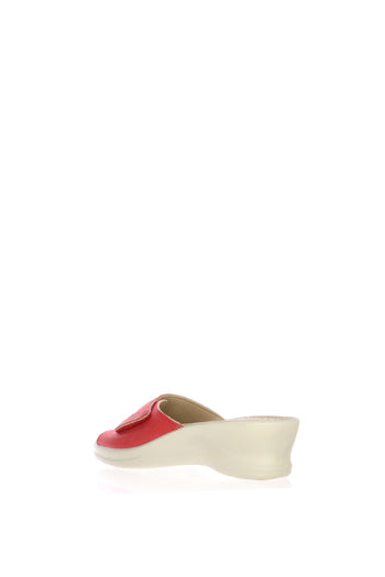 Pantofola donna beige fascia con velcro  Fly Flot - 8