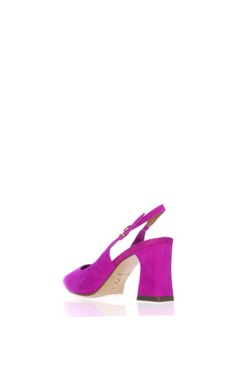 Slingback in camoscio fuxia con tacco Tamaris - 5