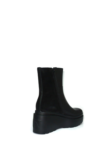 Tronchetto in pelle zeppa alta CafèNoir. - 4