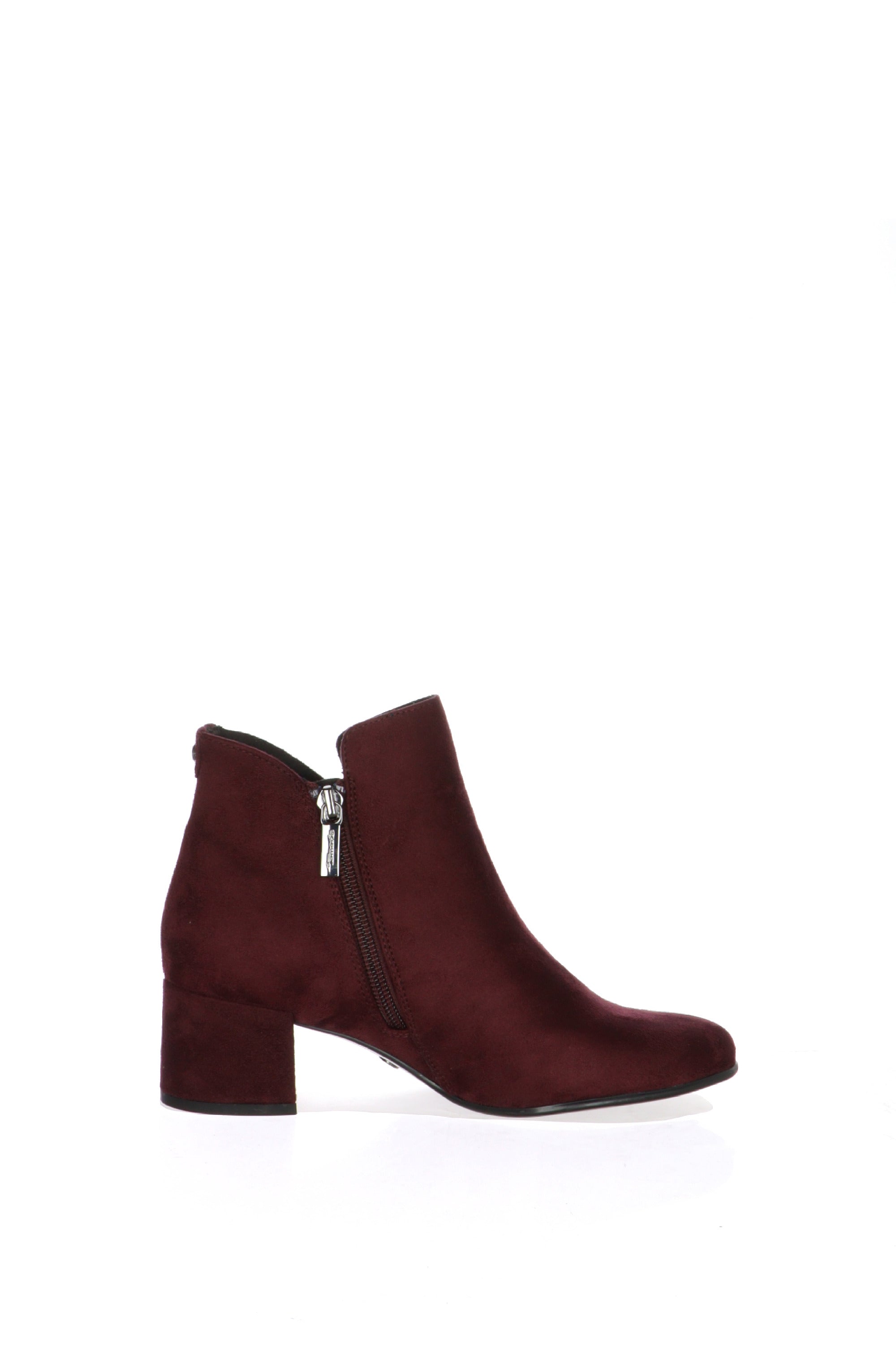 Stivaletto burgundy, beige e blu Tamaris